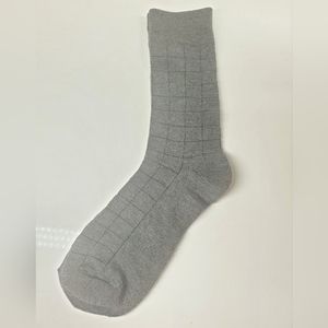 Mens Gray Box Dress Socks
